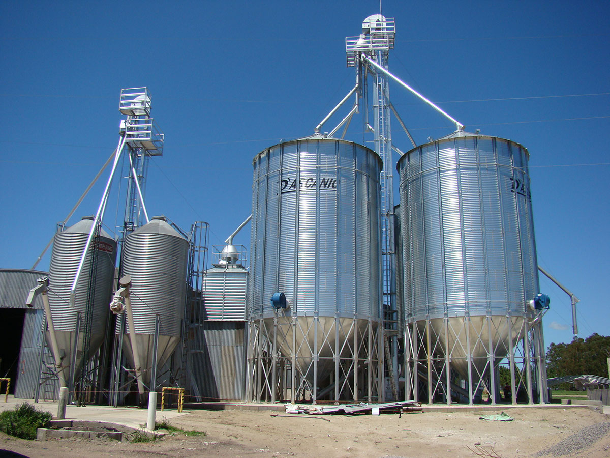 Planta de 4 silos aéreos